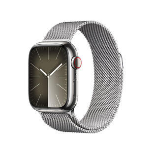 Apple Watch S9 Cell 45mm Silver Steel,Sil Milan L.